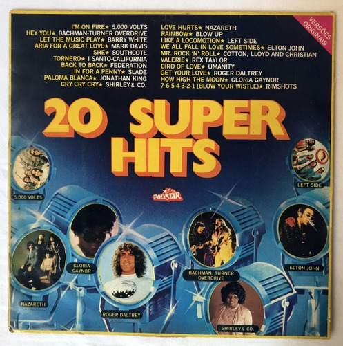 Lp 20 Super Hits 1976 - Nazareth Elton John Slade R. Daltrey (Usado)