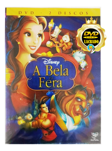 Dvd Desenho A Bela E A Fera - Disney - Original E Lacrado