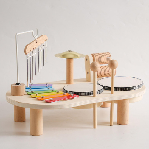 Bateria Infantil De Madeira, Kits Musicais