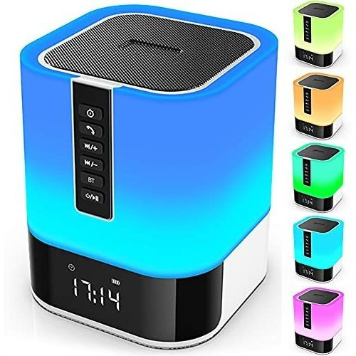 Altavoz Bluetooth De Luz Nocturna, 5 En 1, Lmpara De Noche