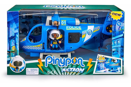 Muñeco Pinypon Action Helicóptero