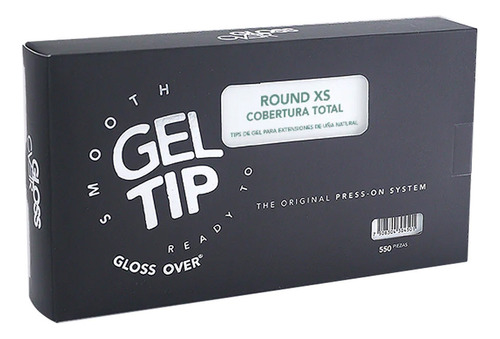 Tips Gel Suave Caja 550pzs Round Xtra Small Gloss Over