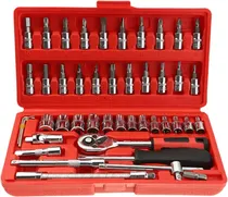 Comprar Juego De Dados Cubo Brocas De 1\u002F4 Kit 46 Piezas