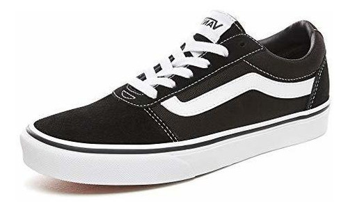 Vans Mujer Ward Suede - Canvas Low-top Zapatillas, Negro ((s