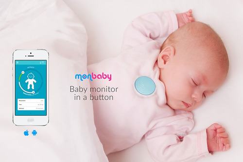 Monitor Bebe Botón Sensor De Respiración Para Celular Monbab