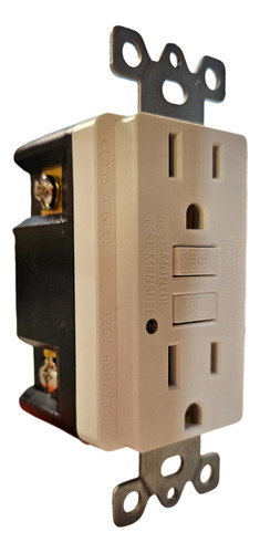 3 Pack Contacto Duplex Receptáculo Con Protección A Tierra Blanco