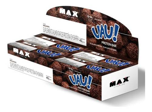 Uau Protein Bar Maxtitanium Cx 12 Uni Barra De Proteina Whey