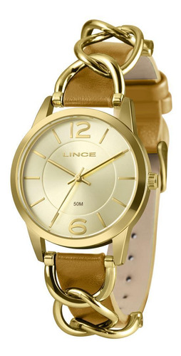 Relógio Feminino Lince Lrc4777l38 C2mx Dourado Casual 38mm
