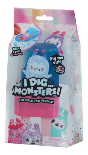 I Dig Monsters Coleccionables Popsicle 12 Cm. Rosa/azul
