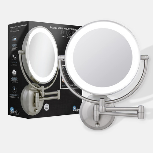 Espejo De Maquillaje Zadro 11 Led Montado En La Pared, 10 X