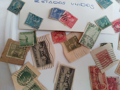 Antiguas Estampillas Eeuu Variadas Y Otras Ver Leer L 10 (Usado)