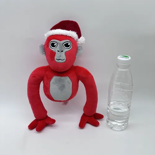 Rojo Gorilla Tag Peluche Muñeca Juguete Cumpleaño Regalo