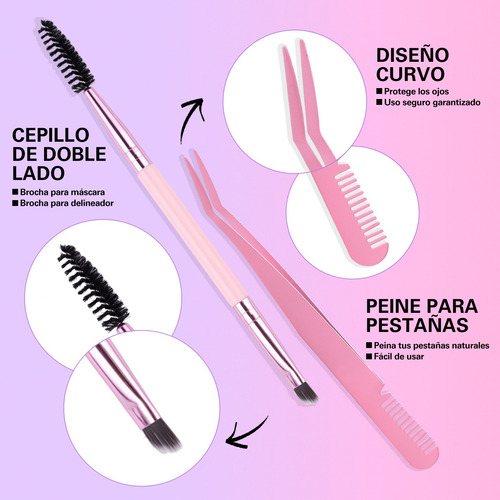 Kit De Extensiones Pestañas 30d+40d+50d 10-18mm Kit Completo