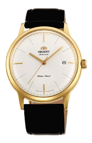 Reloj Automatico Orient Cuero Y Caja Dorada Fac0000bw