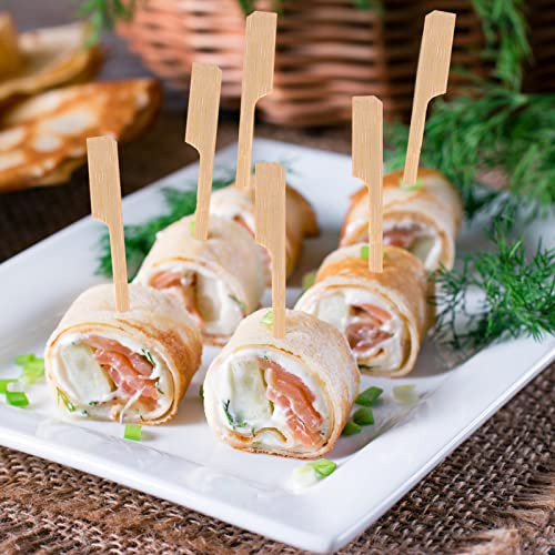 200 Pcs De Brochetas De Bambú Aperitivos, Palillos De ...