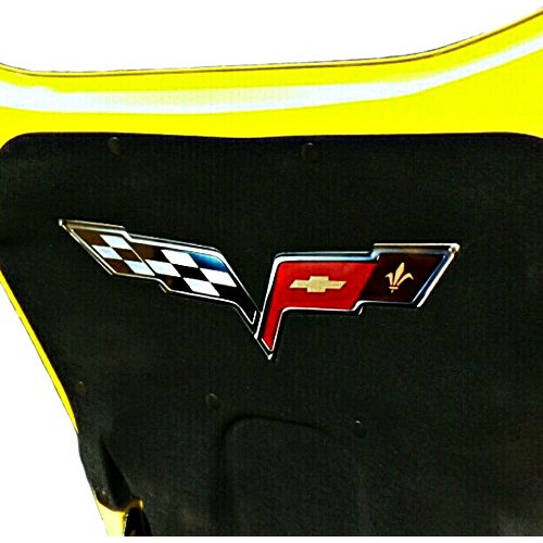 Emblema Metálico Para Debajo Del Capó Del Corvette C6, Con B