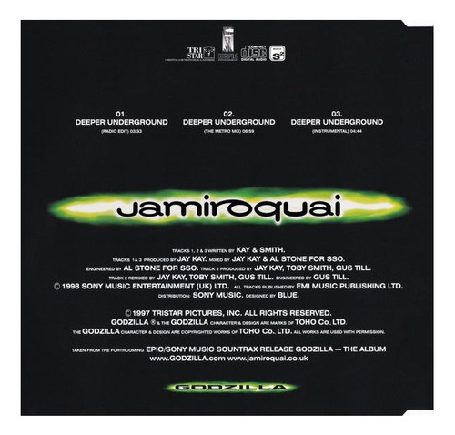 Jamiroquai - Deeper Underground | Cd Single Usado (Usado)