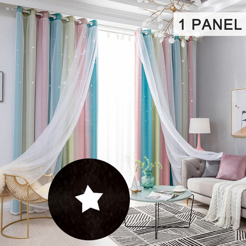 Cortinas De Estrellas For Dormitorio De Niñas