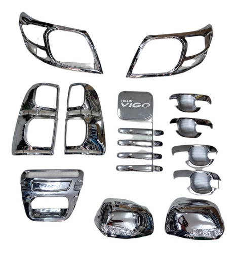 Accesorios Cromados Toyota Hilux 2013 - 2015 Kit Full