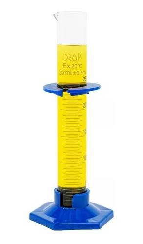 Proveta Graduada 100 Ml Drop Glass Vidro Borossilicato