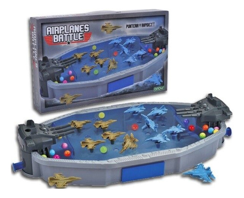 Juego De Mesa Batalla Naval Aviones Punteria Y Rapidez Niños