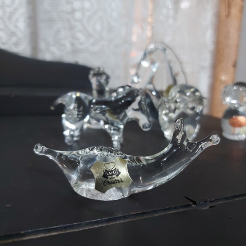 Imagem 2 de 8 de Lote Decoração Enfeite Cristal 7 Unidades