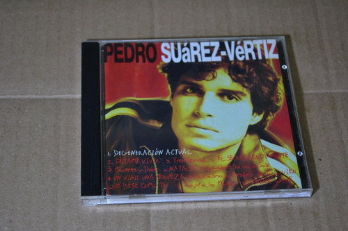 Pedro Suárez Vertiz Degeneración Actual Cd Pop Rock 