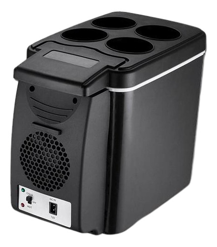 6l Negro Mini Refrigerador De Coche Refrigerador Congelador