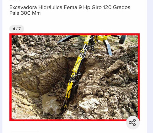 Imagen 3 de 11 de Retroexcavadora Fema Hidraulica 9 Hp 300