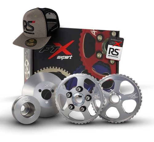 Kit Polia Ftx Expert Alternador + Comando + Auxiliar + Bomba