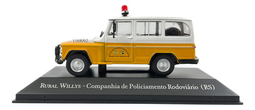 Miniatura Rural Willys Companhia De Policiamento Rodoviário