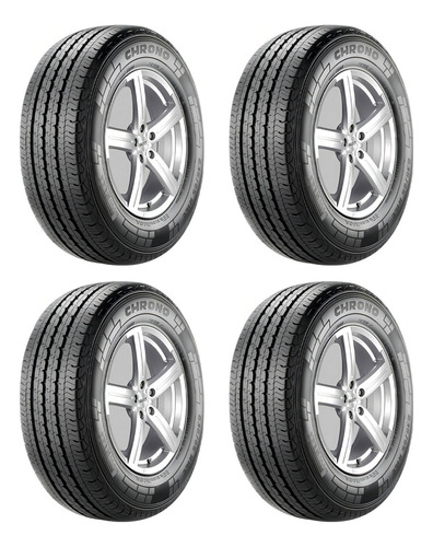 Kit 4 Pneus 205/75r16 Pirelli Chrono 110r Carga 8 Lonas Índice De Velocidade R