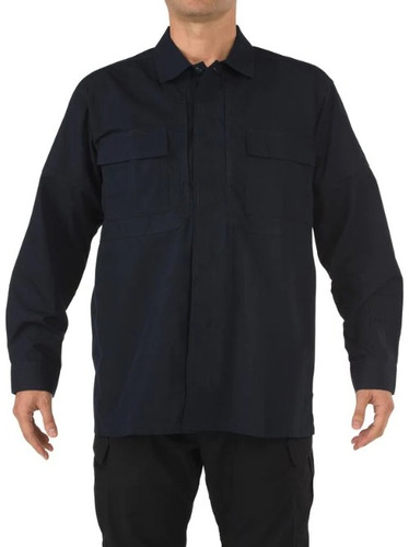 5.11 Camisa Tdu Long Sleeve Shirt Dark Navy/azul Media Noche