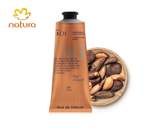 Natura Ekos Pulpa Crema Para Manos Castaña 75grs 40% Off