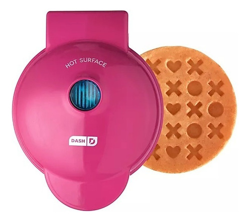 Waflera eléctrica Dash  Waffle maker color rosa metal 110V