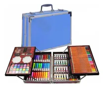 Comprar Set 145 Piezas Arte Infantil Dibujo Fibra Maletín Metálico