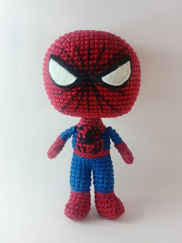 Spiderman De Marvel Amigurumi Tejido A Mano Crochet 