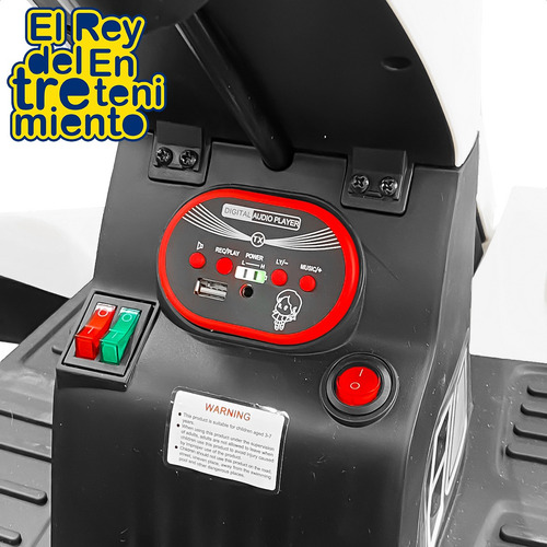 Imagen 7 de 8 de Auto A Batería Kart Expert Motors C/control Música - El Rey