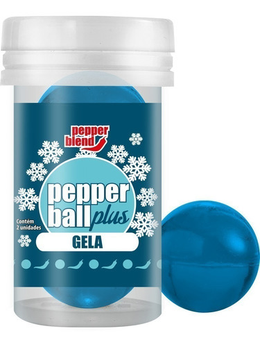 Pepper Blend Bolinha Explosiva Lubrifica Hot Ball Plus C/2 Sabor Gela