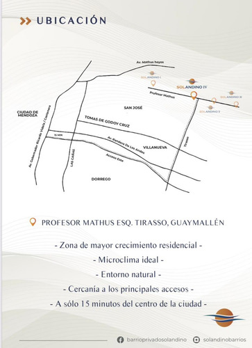 Lotes Barrio Privado Sol Andino Iv - Guaymallén - Venta/financiación/permuta