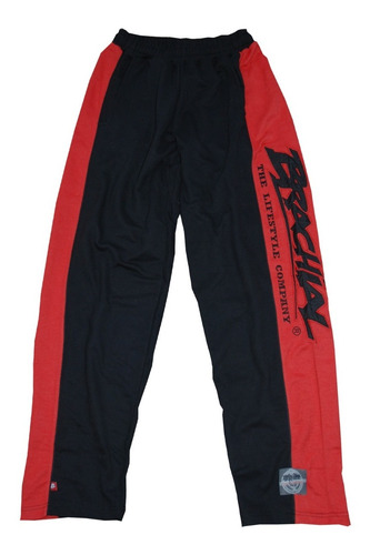 Brachial Pantalon Deportivo Gimnasio Serial Pant L Black Red