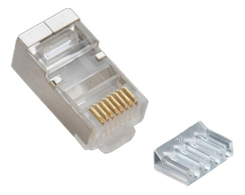 Conector Plug Rj45 Para Cable Utp Con Guía Saxxon S901e Cat6