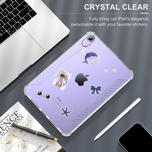 Capa traseira ultrartransparente Moko para iPad Mini 6 2021