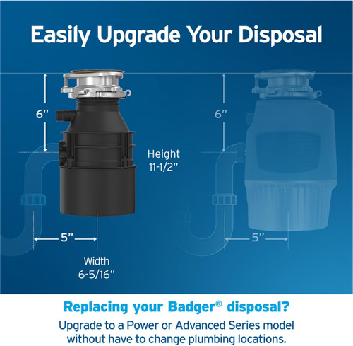 Triturador De Basura Insinkerator Badger 5, 1/2 Hp