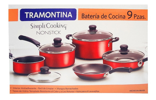 Imagen 9 de 10 de Batería De Cocina Simplecooking Nonstick Tramontina® 9pz