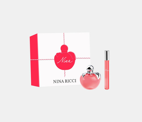 Kit Nina Ricci Edt de 80 ml y perfume de mujer en rollo de 10 ml