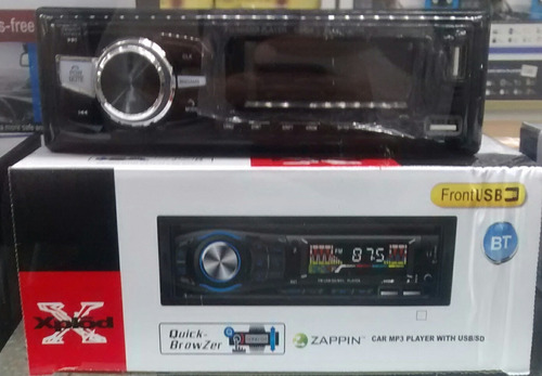 Imagen 4 de 6 de Radio Reproductor De Carro Con Mp3 Bluetooth Control Remoto