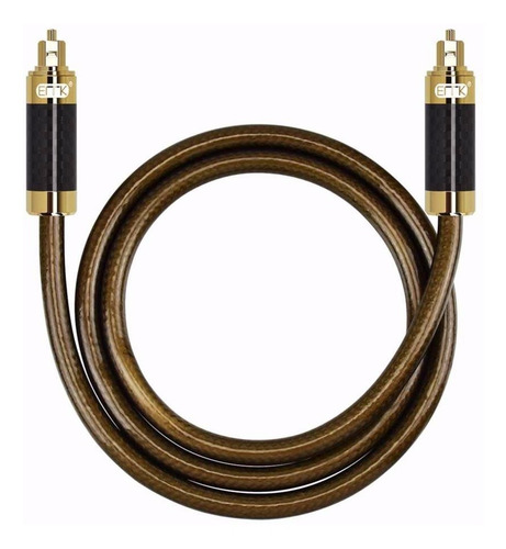 Imagen 2 de 7 de Cable De Fibra Óptica Spdif Toslink Emk Premium 1.50 Metros