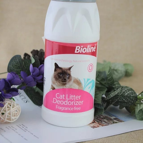 Talco Bioline Desodorizante Para Arena Sanitaria Gatos 425gr