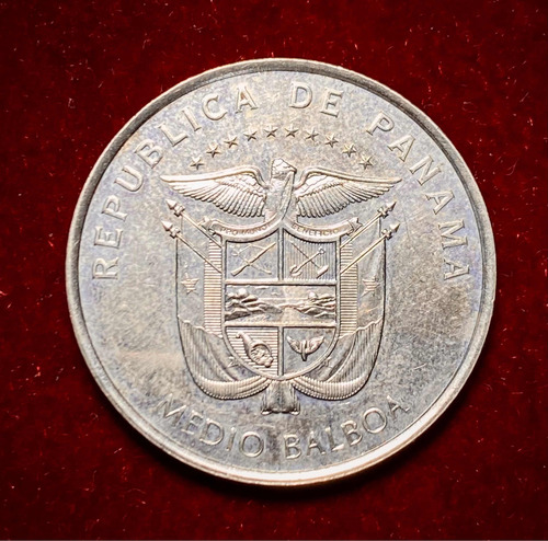 Moneda 1/2 Balboa Panamá 2015 Convento San José Km 146 (Usado)